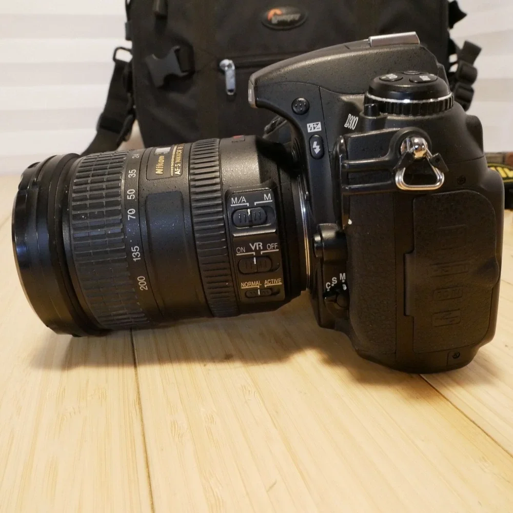 Nikon D300 Digital SLR Camera with Lens, Case, Straps, Battery, Charger, CF Card
